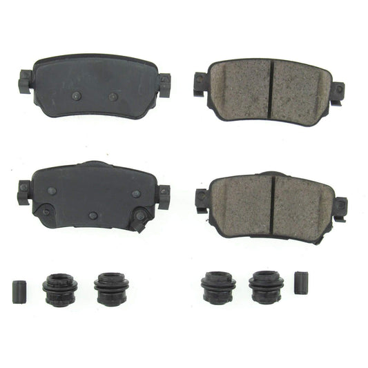 Front View of Rear Disc Brake Pad Set POWERSTOP 17-1965