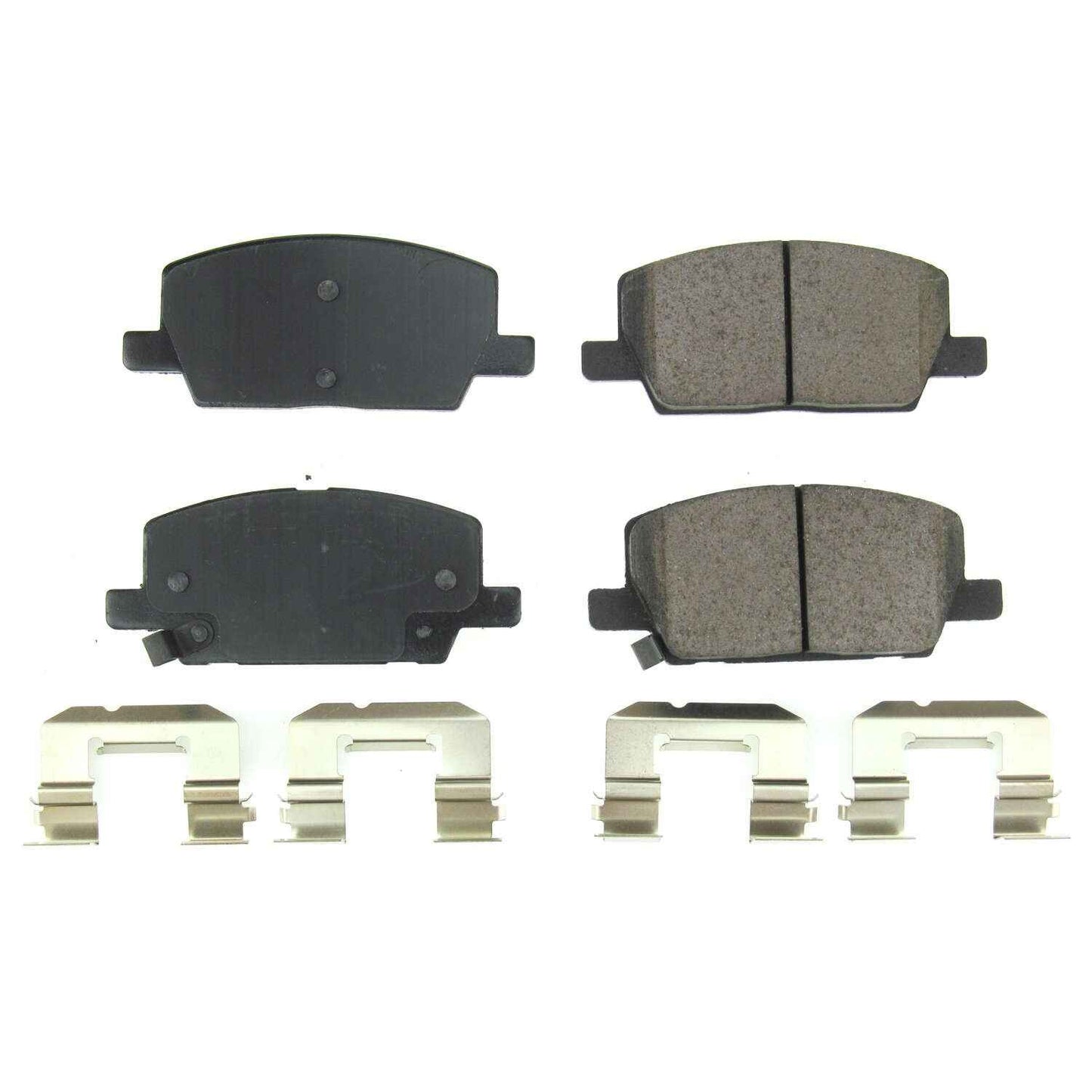 Front View of Front Disc Brake Pad Set POWERSTOP 17-2019