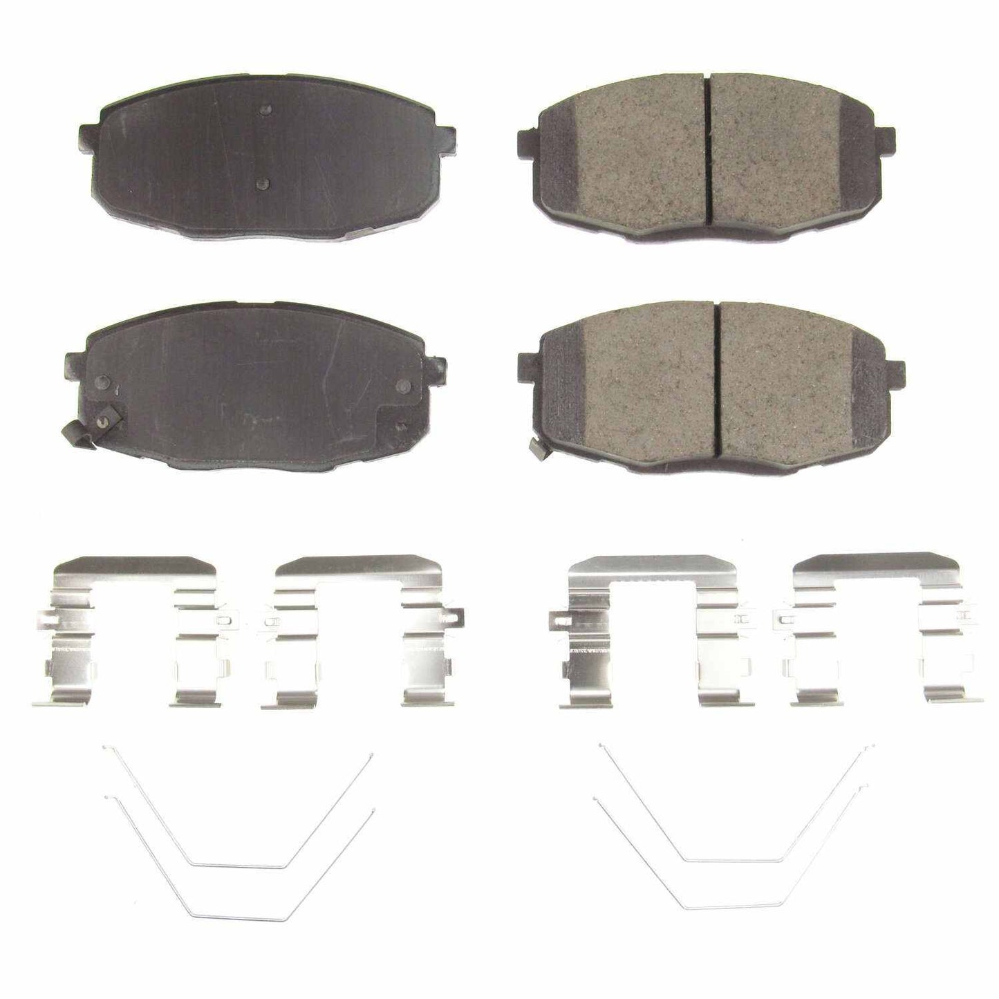 Front View of Front Disc Brake Pad Set POWERSTOP 17-2035