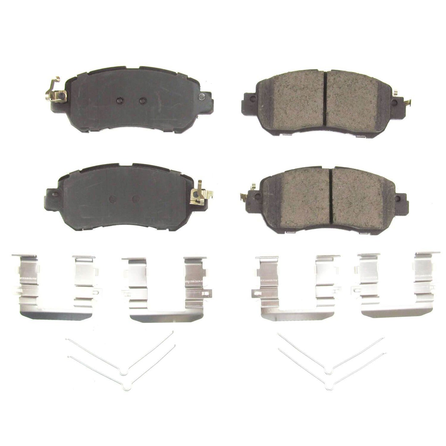 Front View of Front Disc Brake Pad Set POWERSTOP 17-2038