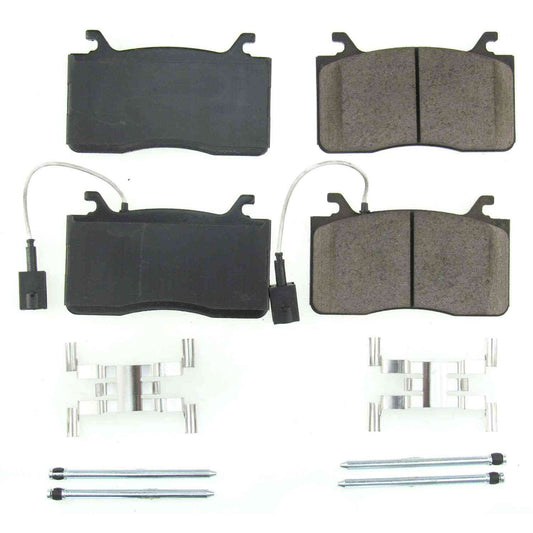 Front View of Front Disc Brake Pad Set POWERSTOP 17-2052