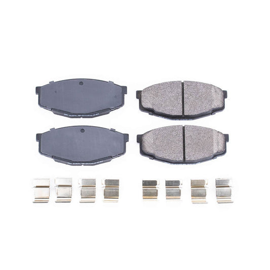 Front View of Front Disc Brake Pad Set POWERSTOP 17-207