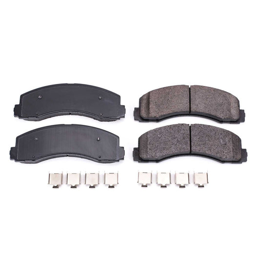 Front View of Front Disc Brake Pad Set POWERSTOP 17-2087N