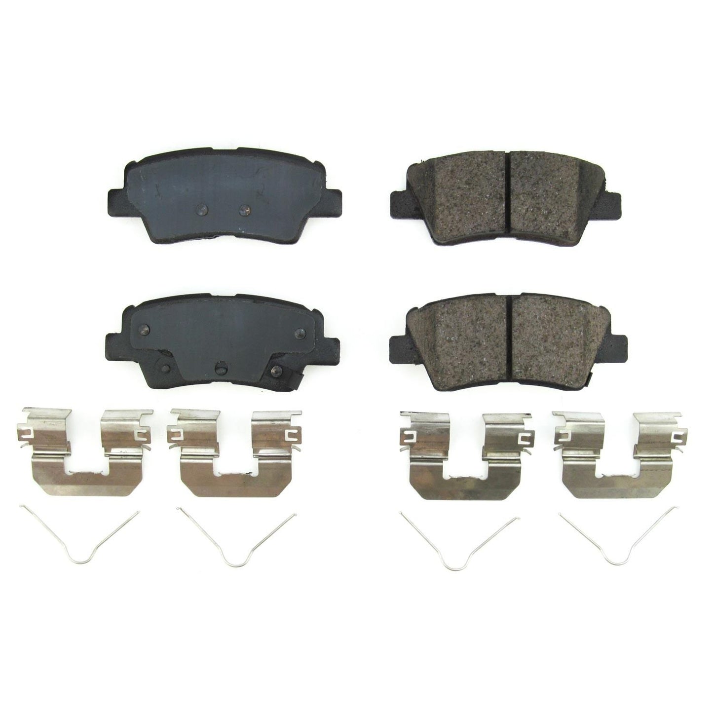 Front View of Rear Disc Brake Pad Set POWERSTOP 17-2098