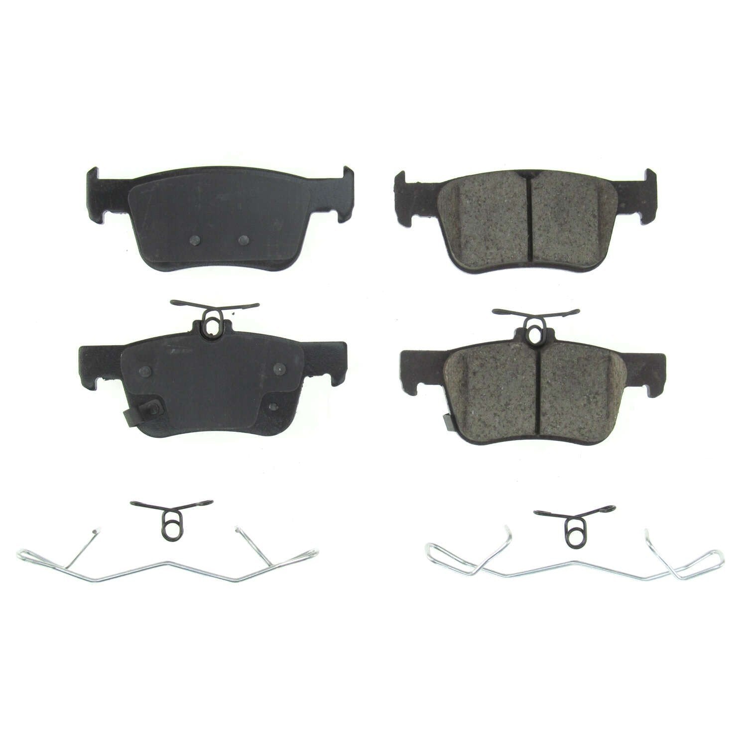 Front View of Rear Disc Brake Pad Set POWERSTOP 17-2102