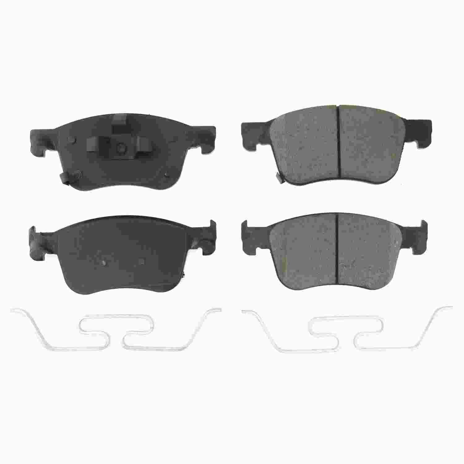 Front View of Front Disc Brake Pad Set POWERSTOP 17-2115