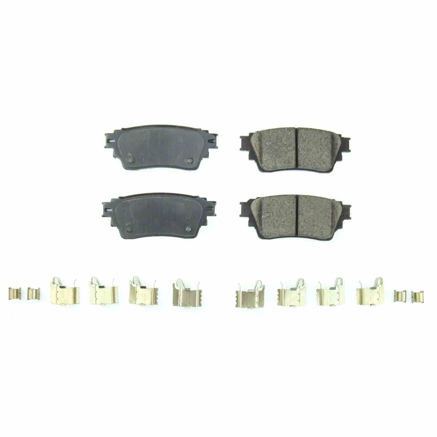 Front View of Rear Disc Brake Pad Set POWERSTOP 17-2135