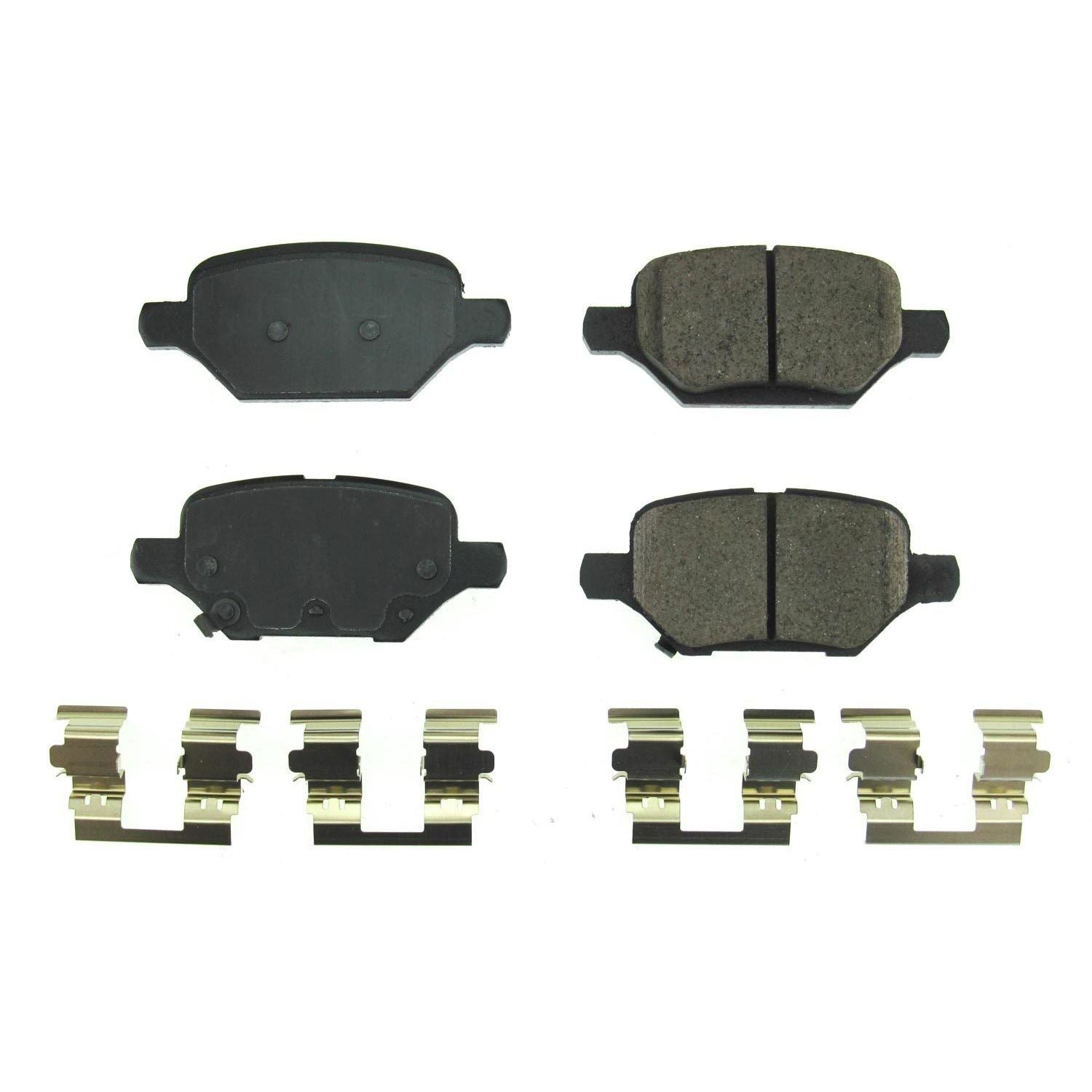 Front View of Rear Disc Brake Pad Set POWERSTOP 17-2168