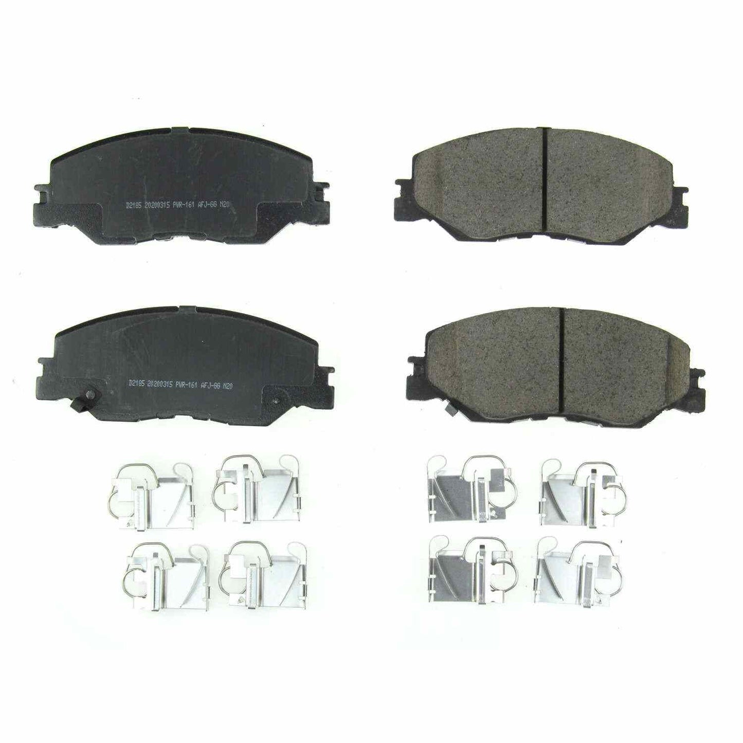 Front View of Front Disc Brake Pad Set POWERSTOP 17-2185