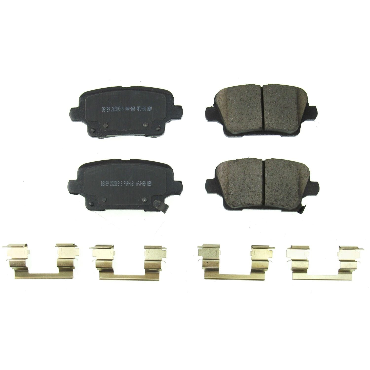 Front View of Rear Disc Brake Pad Set POWERSTOP 17-2189