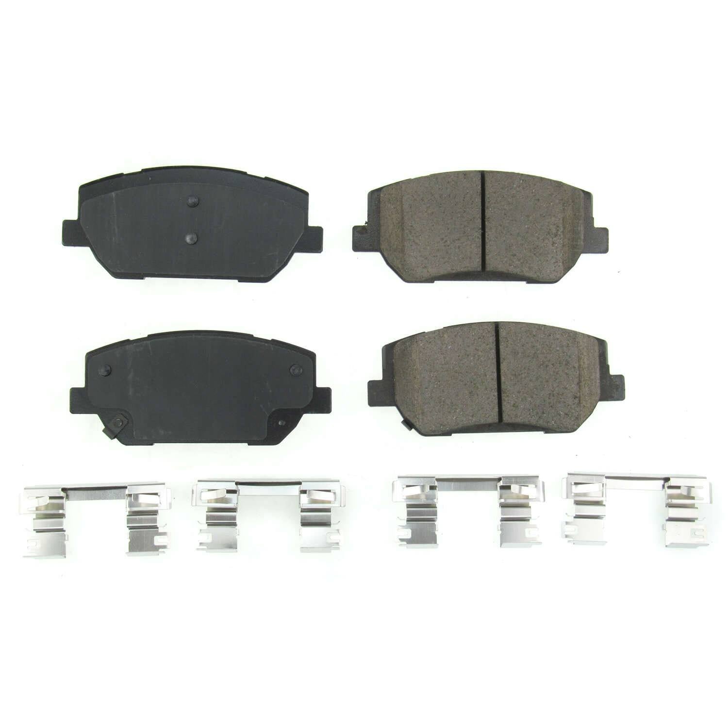 Front View of Front Disc Brake Pad Set POWERSTOP 17-2198