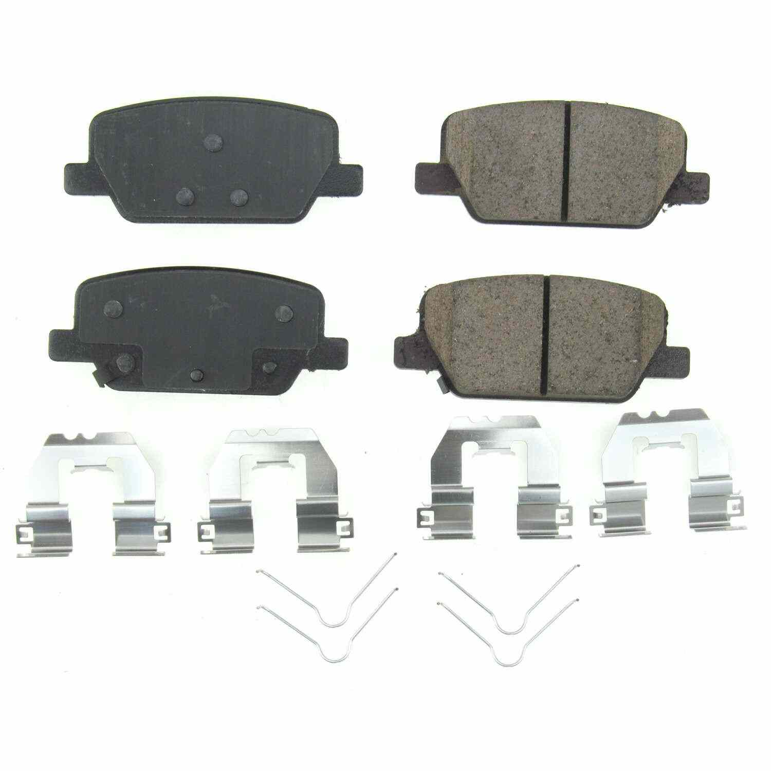 Front View of Rear Disc Brake Pad Set POWERSTOP 17-2199