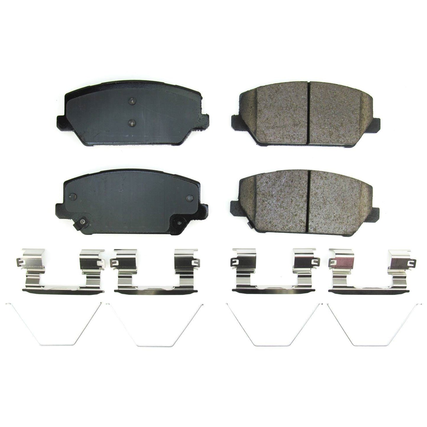 Front View of Front Disc Brake Pad Set POWERSTOP 17-2211