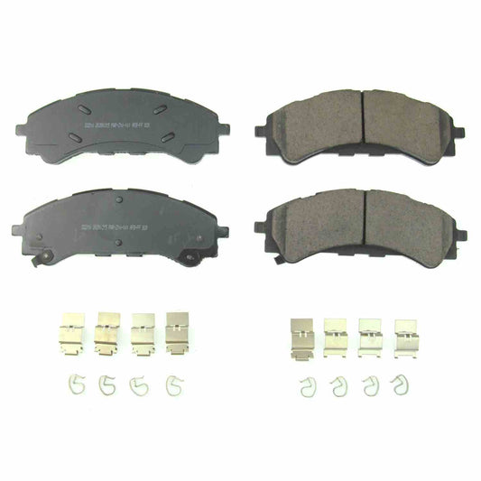 Front View of Front Disc Brake Pad Set POWERSTOP 17-2216