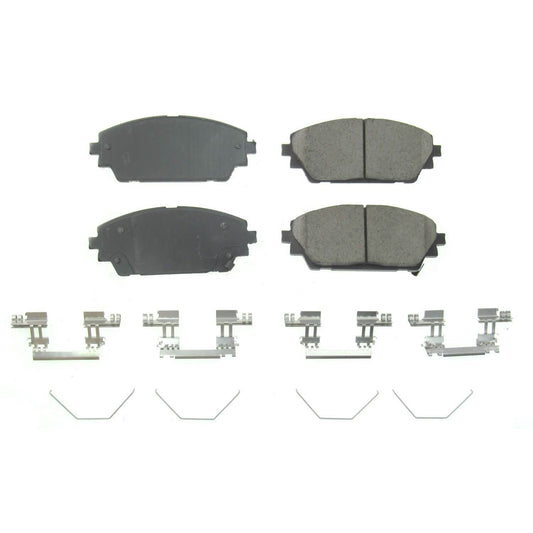 Front View of Front Disc Brake Pad Set POWERSTOP 17-2218