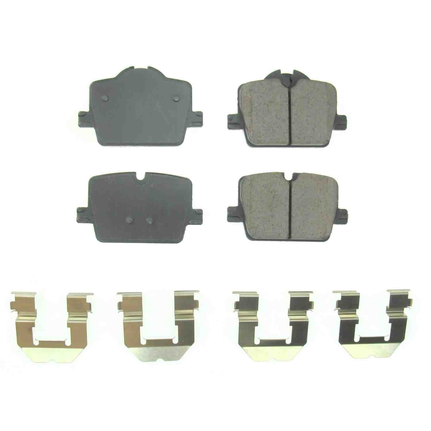 Front View of Rear Disc Brake Pad Set POWERSTOP 17-2221