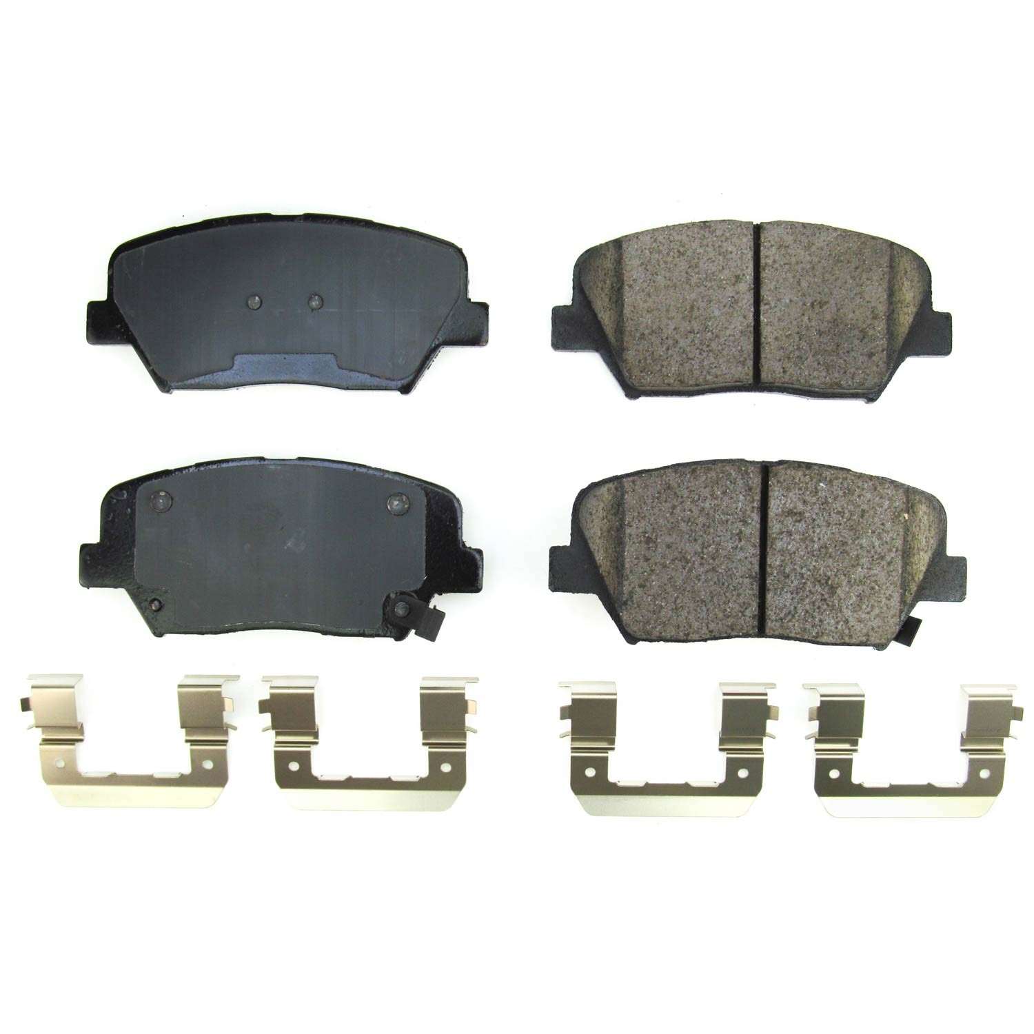 Front View of Front Disc Brake Pad Set POWERSTOP 17-2242