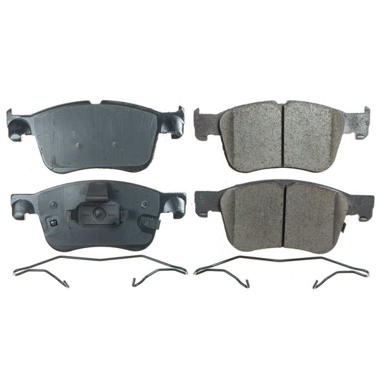 Front View of Front Disc Brake Pad Set POWERSTOP 17-2300