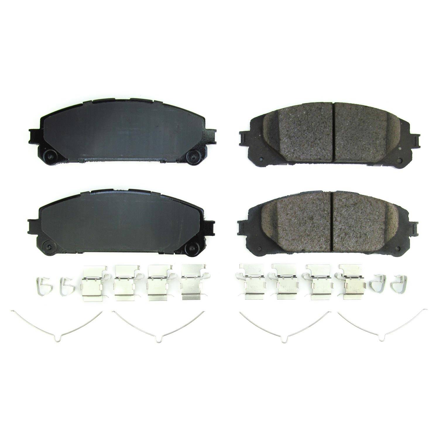 Front View of Front Disc Brake Pad Set POWERSTOP 17-2304