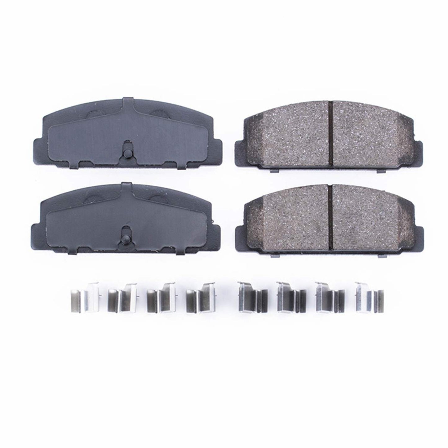 Front View of Rear Disc Brake Pad Set POWERSTOP 17-332