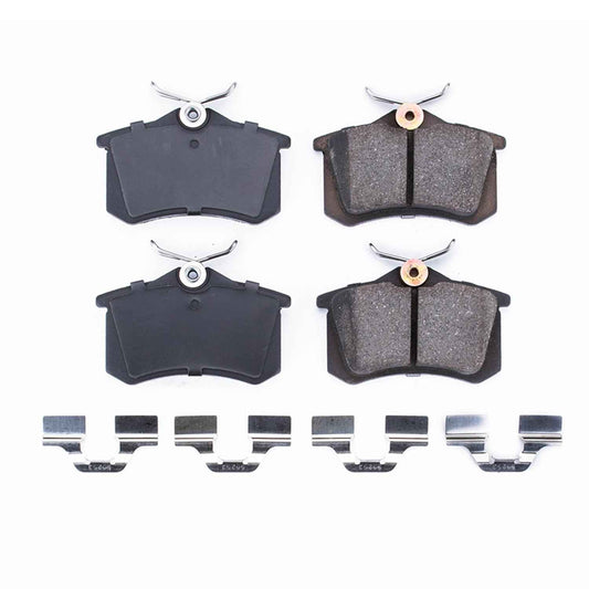 Front View of Rear Disc Brake Pad Set POWERSTOP 17-340A