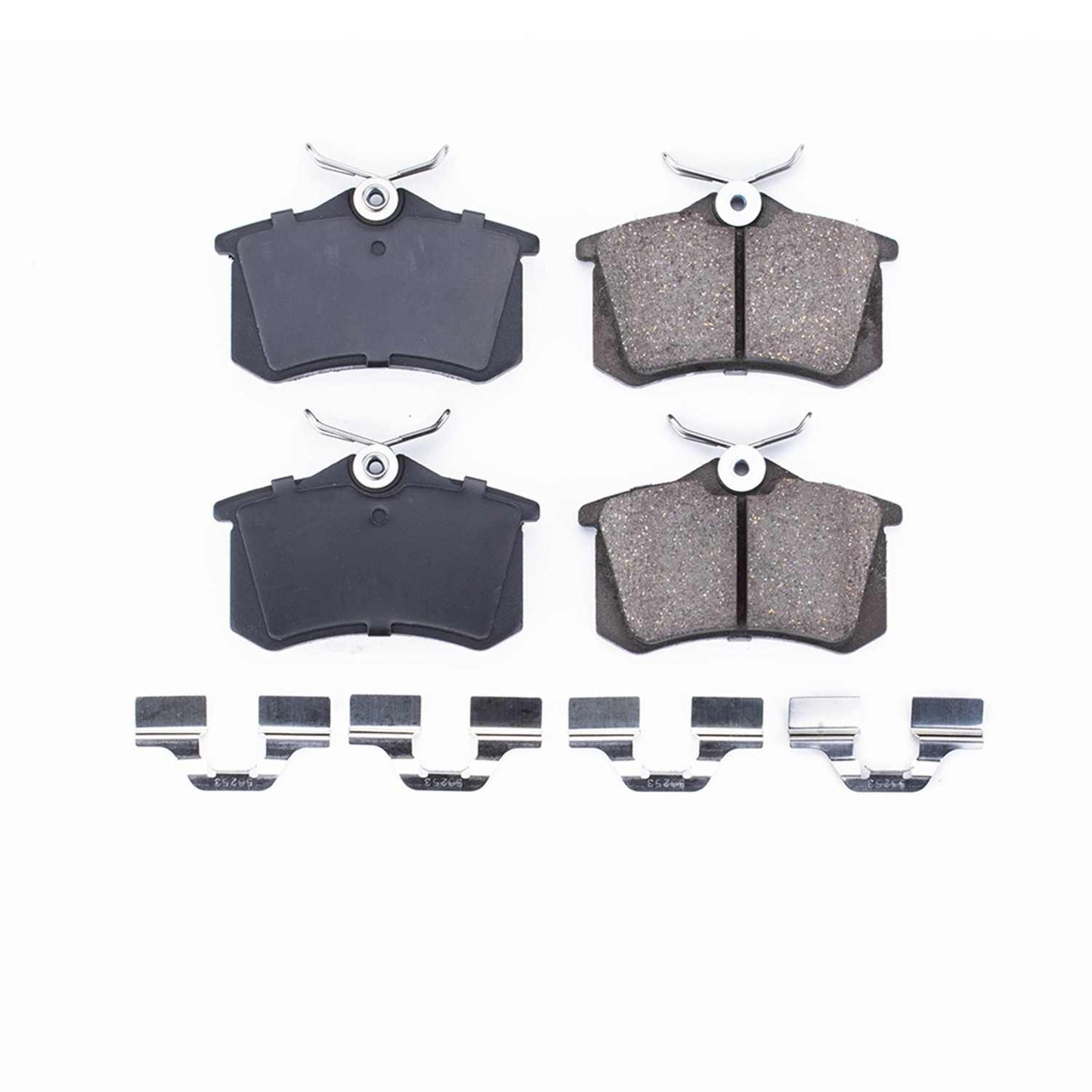 Front View of Rear Disc Brake Pad Set POWERSTOP 17-340