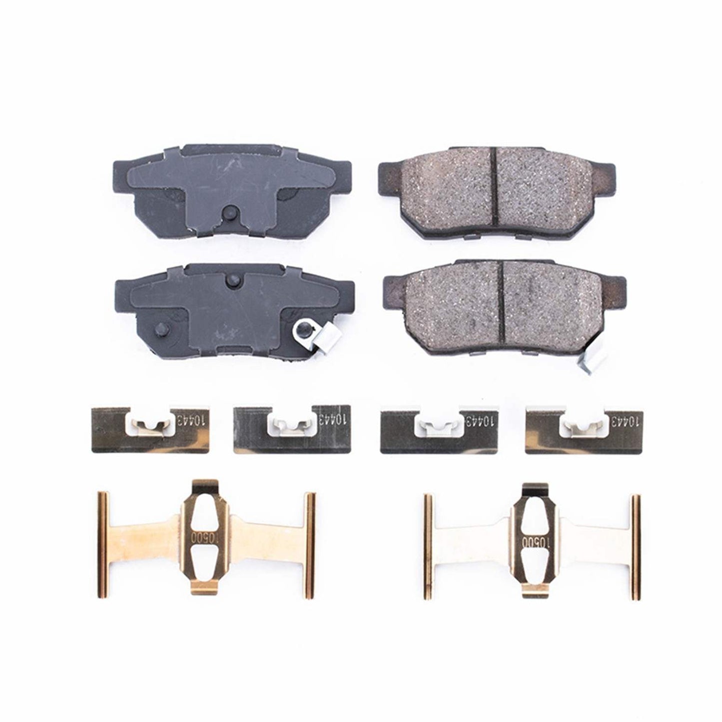 Front View of Rear Disc Brake Pad Set POWERSTOP 17-374