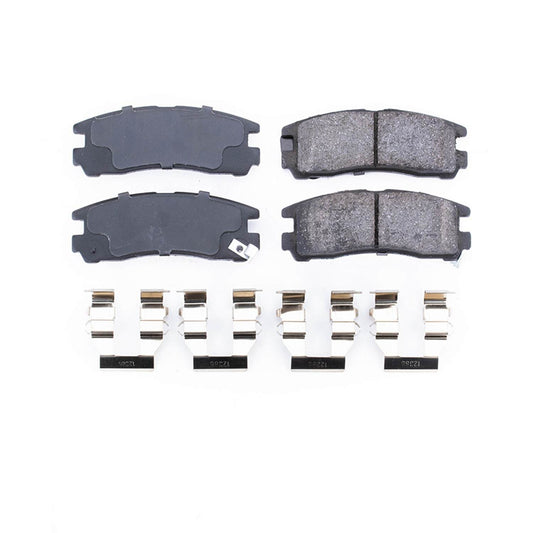 Front View of Rear Disc Brake Pad Set POWERSTOP 17-383