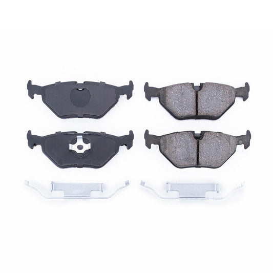 Front View of Rear Disc Brake Pad Set POWERSTOP 17-396