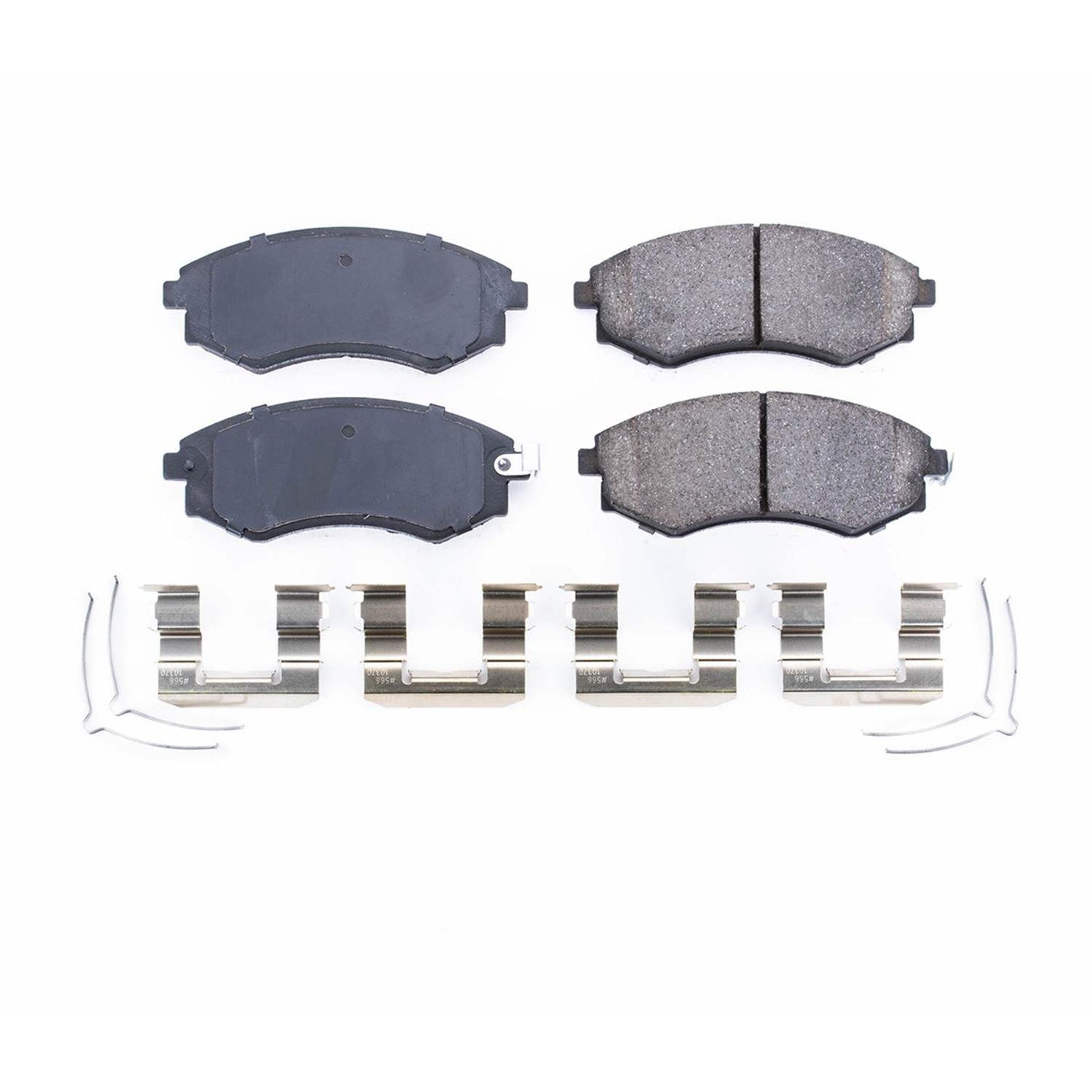 Front View of Front Disc Brake Pad Set POWERSTOP 17-449