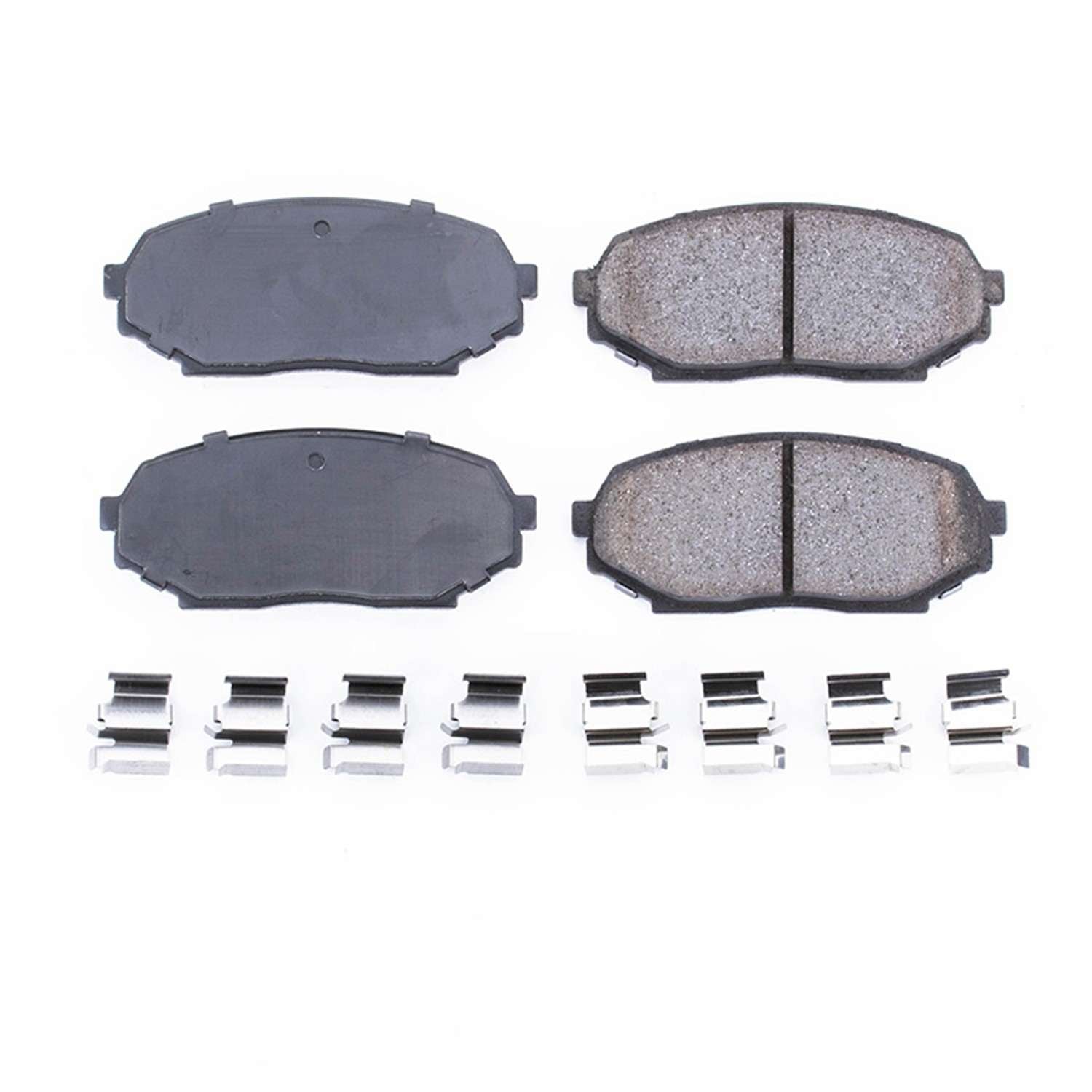 Front View of Front Disc Brake Pad Set POWERSTOP 17-457