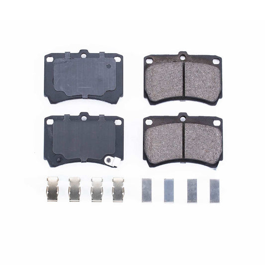 Front View of Front Disc Brake Pad Set POWERSTOP 17-466