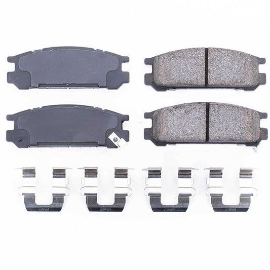 Front View of Rear Disc Brake Pad Set POWERSTOP 17-471