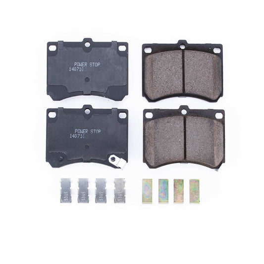 Front View of Front Disc Brake Pad Set POWERSTOP 17-473