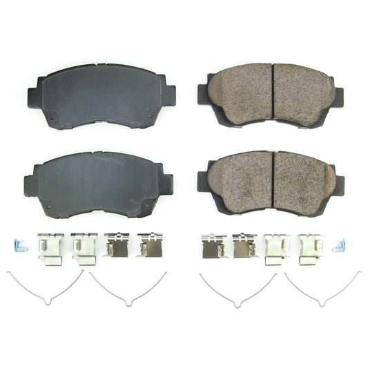 Front View of Front Disc Brake Pad Set POWERSTOP 17-476B