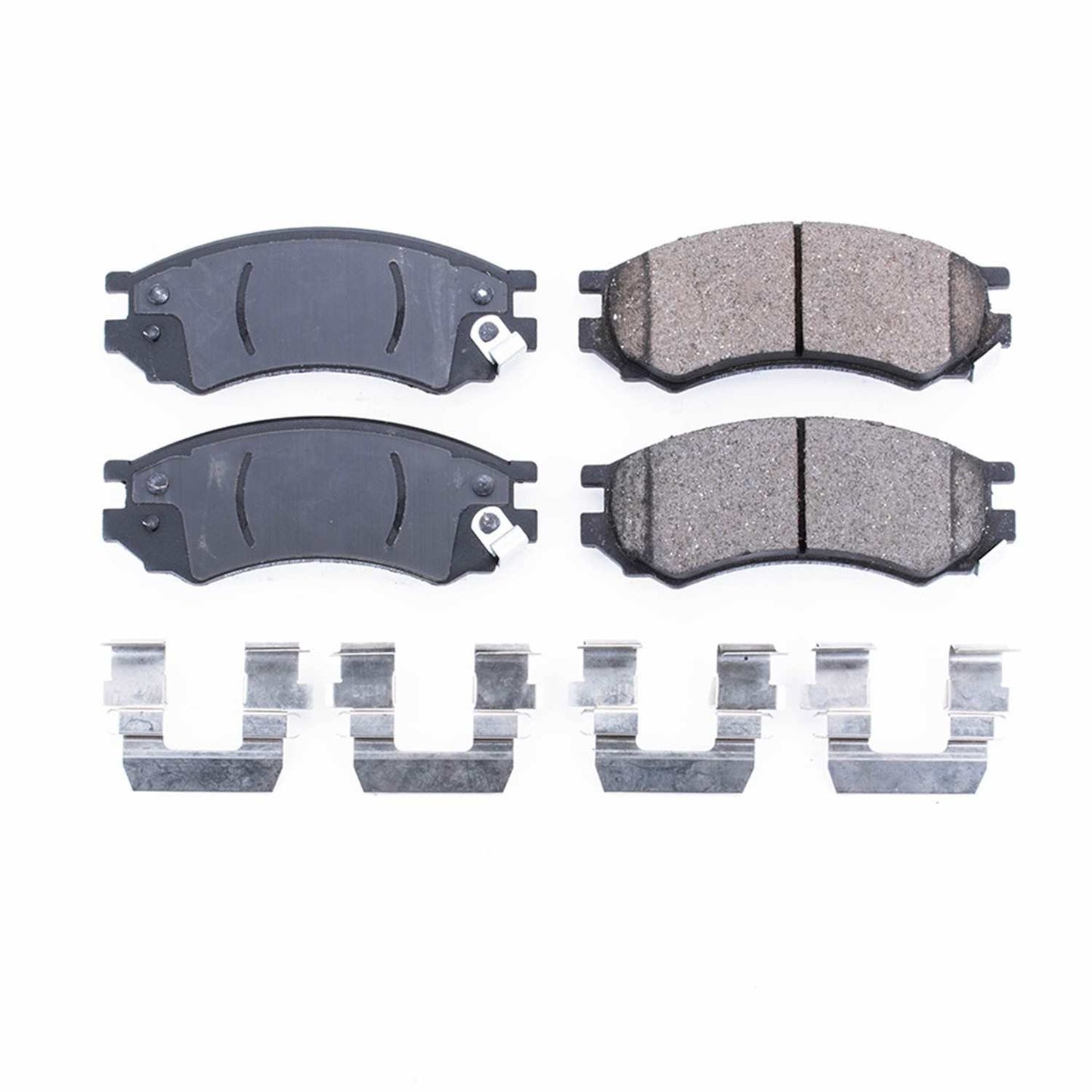 Front View of Front Disc Brake Pad Set POWERSTOP 17-507