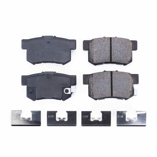 Front View of Rear Disc Brake Pad Set POWERSTOP 17-536