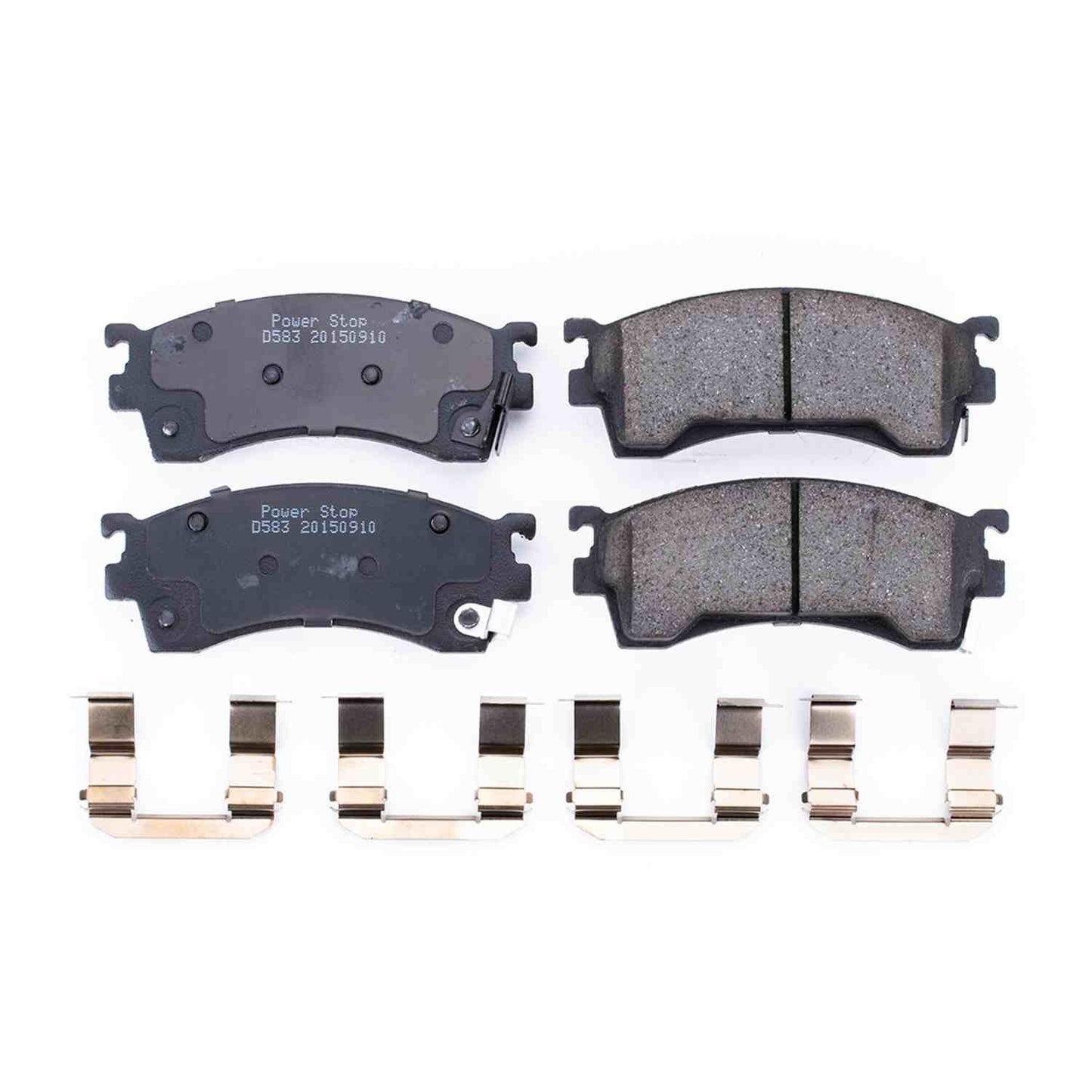 Front View of Front Disc Brake Pad Set POWERSTOP 17-583