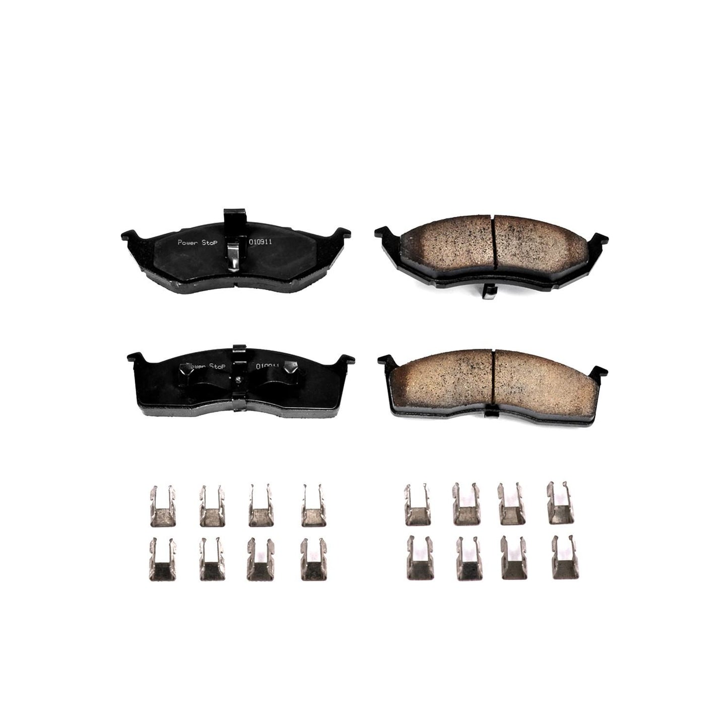 Front View of Front Disc Brake Pad Set POWERSTOP 17-591