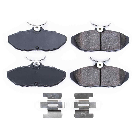 Front View of Rear Disc Brake Pad Set POWERSTOP 17-599