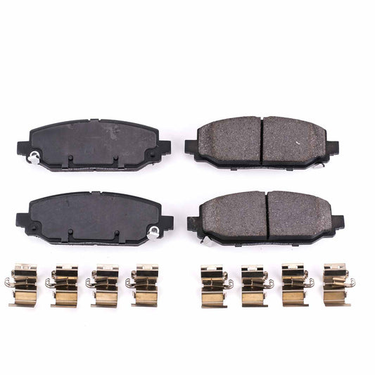 Front View of Rear Disc Brake Pad Set POWERSTOP 17-6004