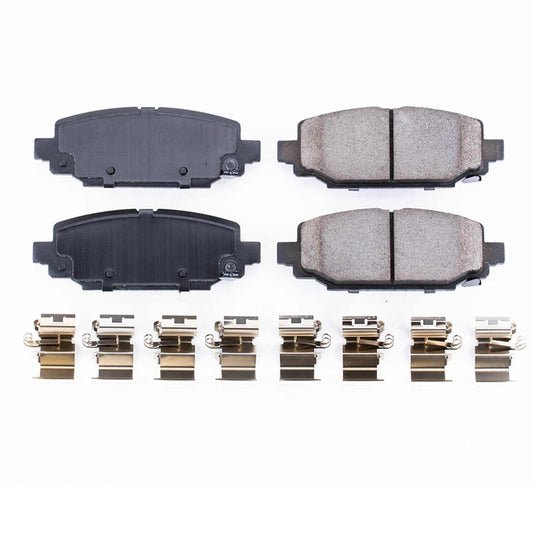 Front View of Rear Disc Brake Pad Set POWERSTOP 17-6005