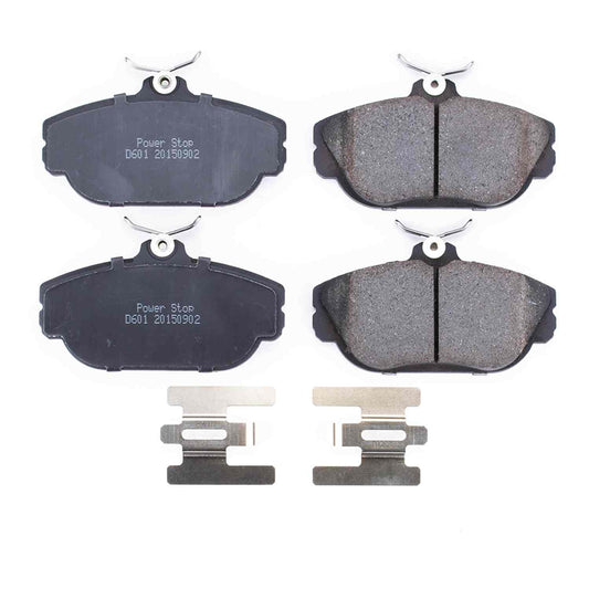 Front View of Front Disc Brake Pad Set POWERSTOP 17-601