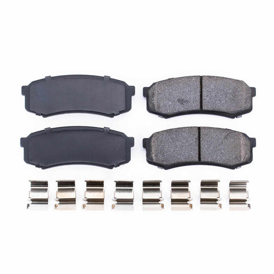 Front View of Rear Disc Brake Pad Set POWERSTOP 17-606