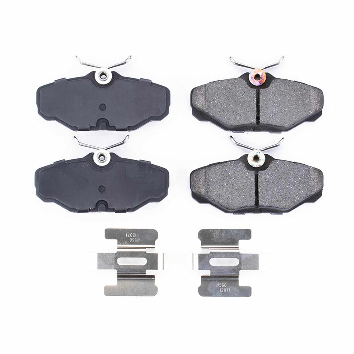 Front View of Rear Disc Brake Pad Set POWERSTOP 17-610