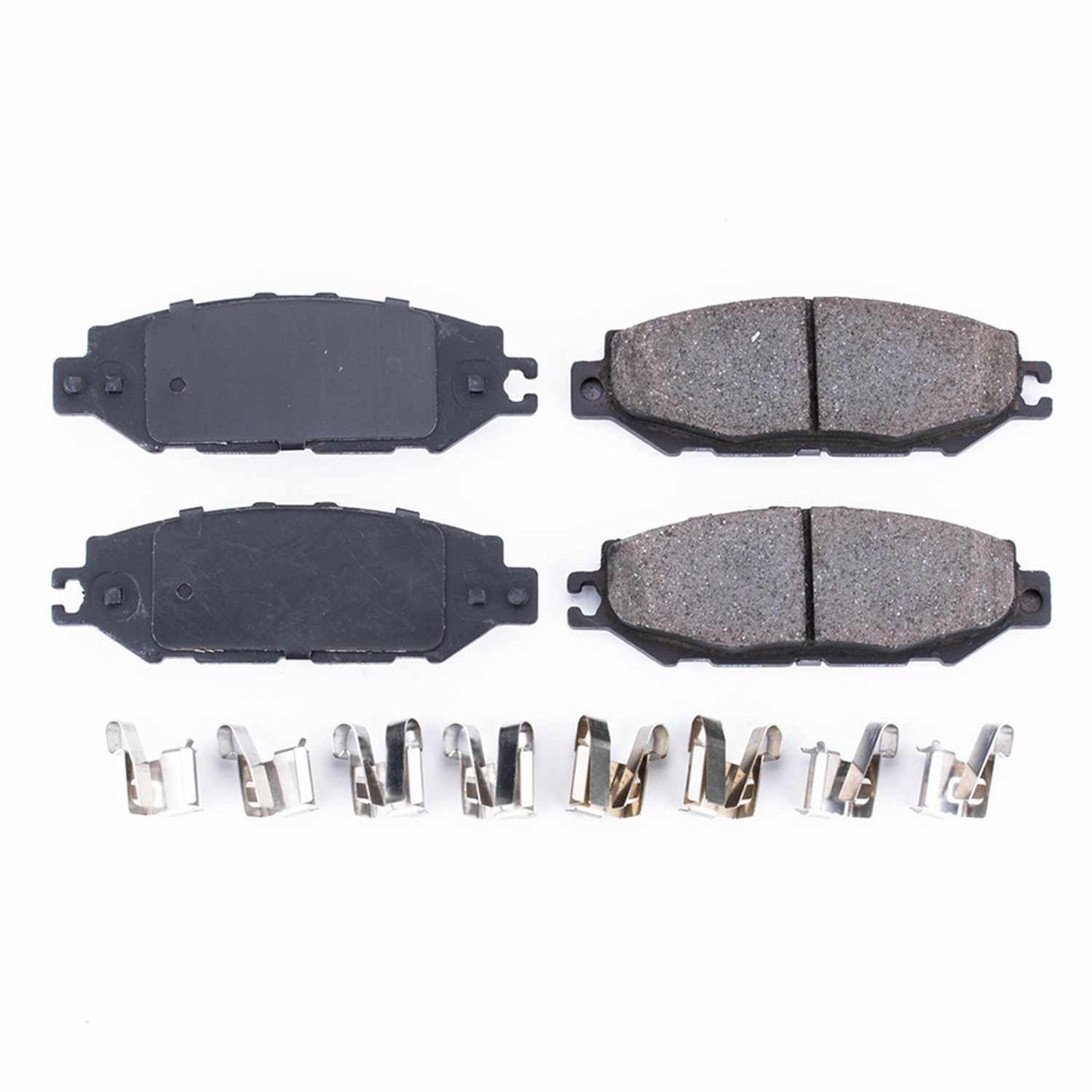 Front View of Rear Disc Brake Pad Set POWERSTOP 17-613