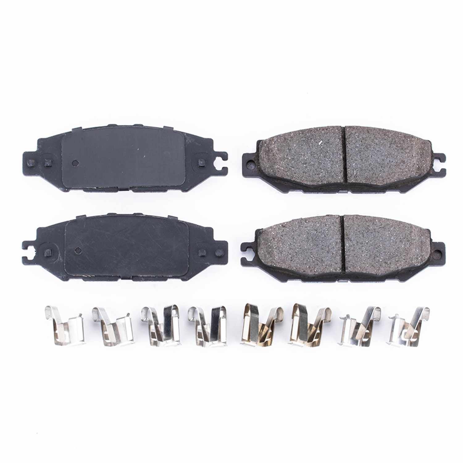 Front View of Rear Disc Brake Pad Set POWERSTOP 17-613