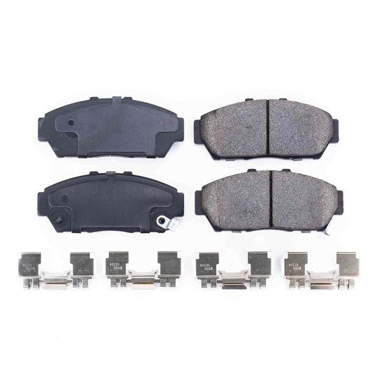 Front View of Front Disc Brake Pad Set POWERSTOP 17-617