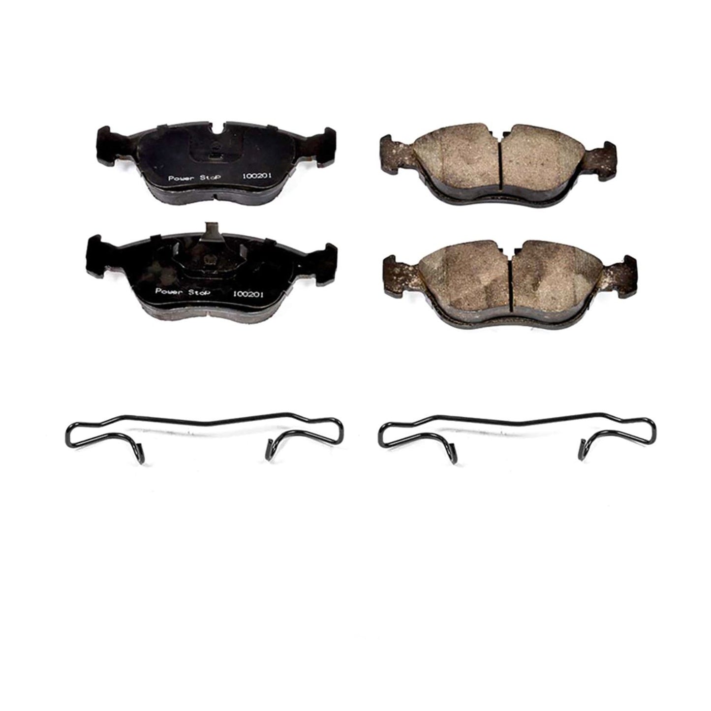 Front View of Front Disc Brake Pad Set POWERSTOP 17-618