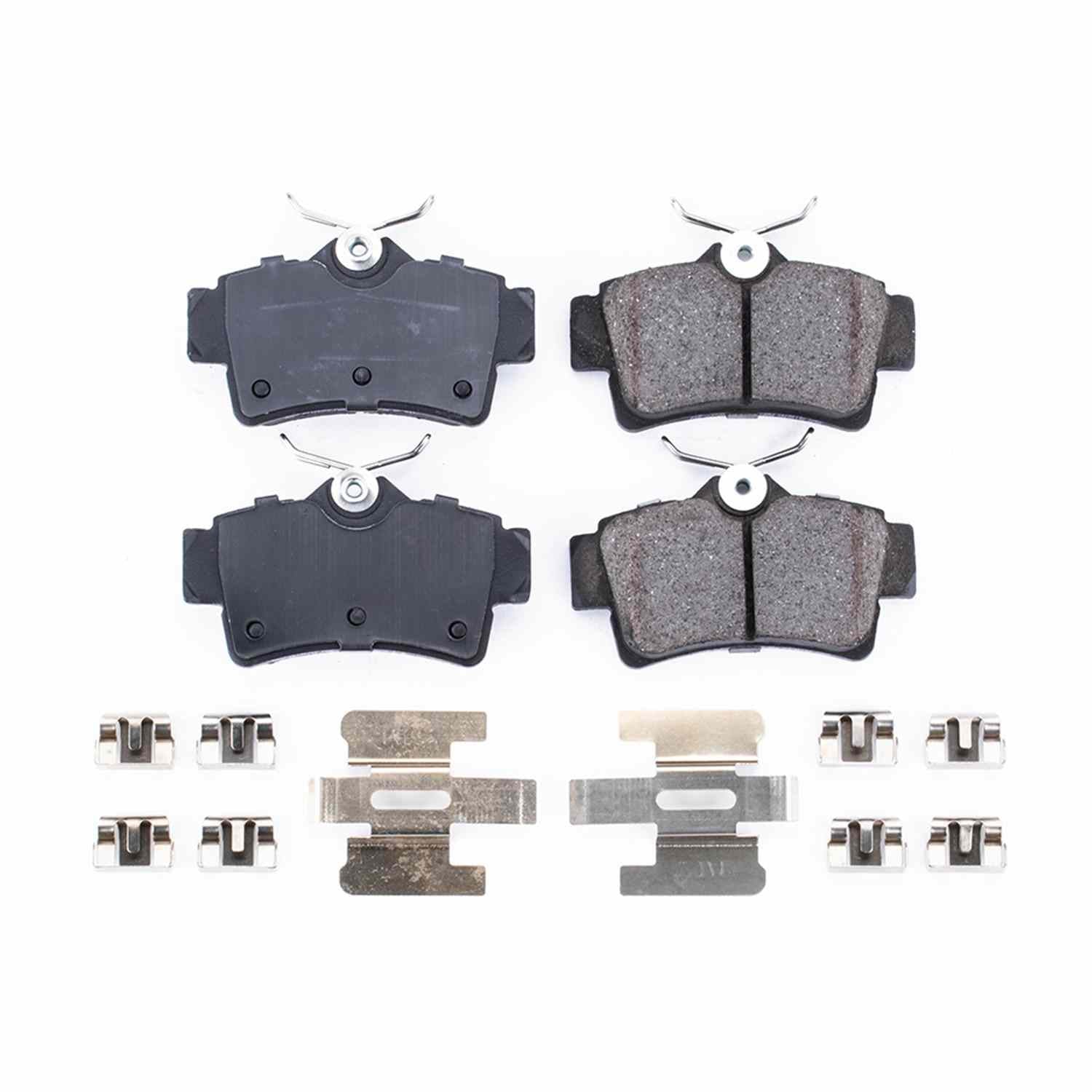 Front View of Rear Disc Brake Pad Set POWERSTOP 17-627